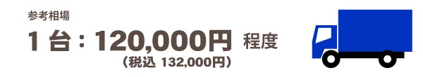4トントラックパック　30,000円（税込33,000円）～