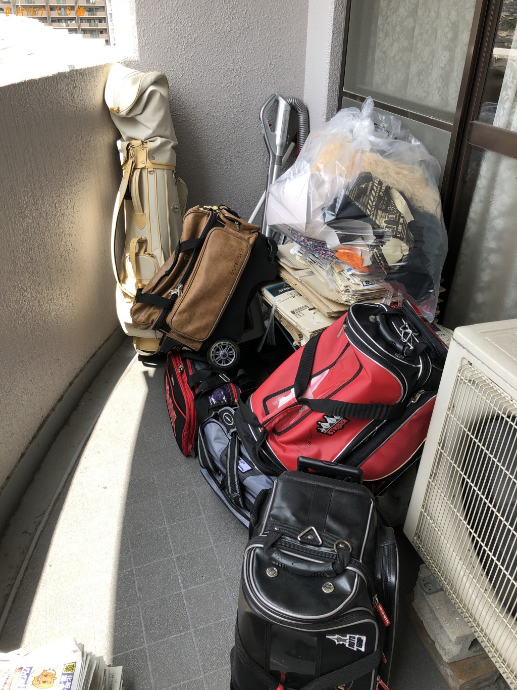 【粕屋町】電気ストーブ、ゴルフバッグ、ボーリングボール等の回収・処分 お客様の声