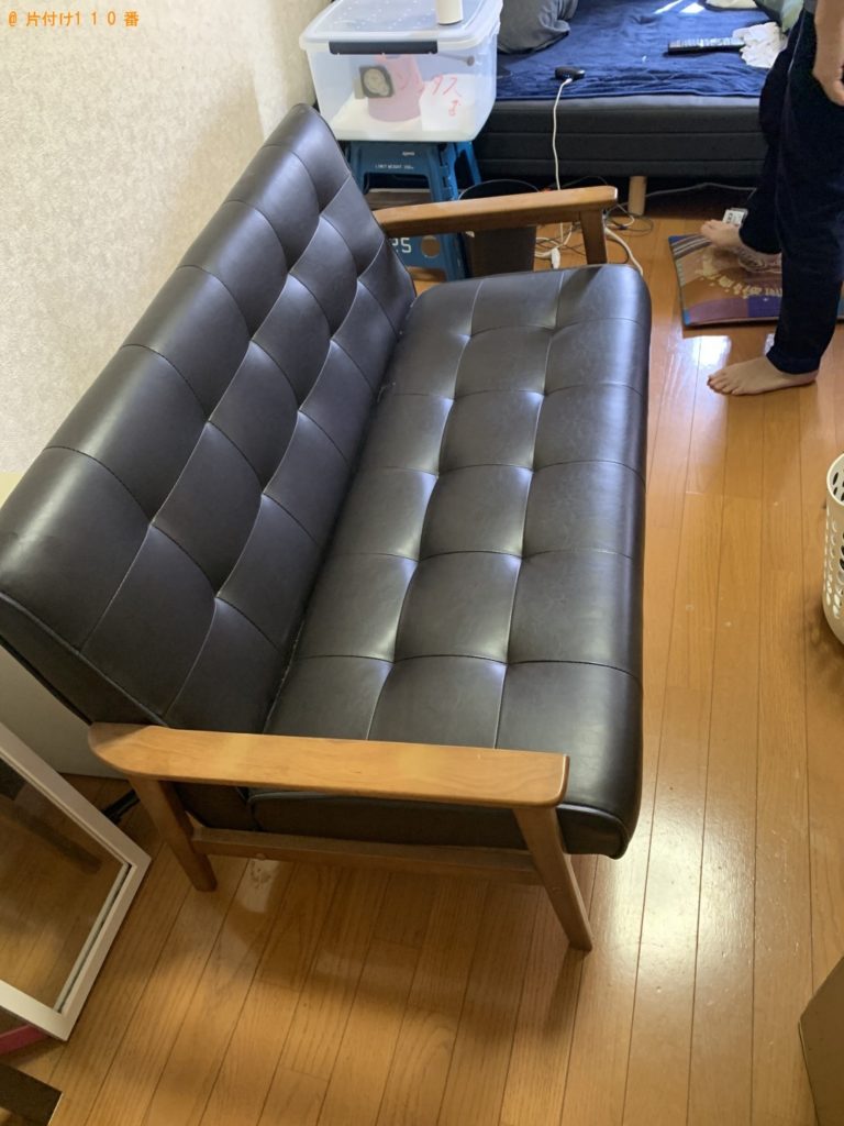 【福岡市博多区】二人掛けのソファーの回収・処分ご依頼　お客様の声