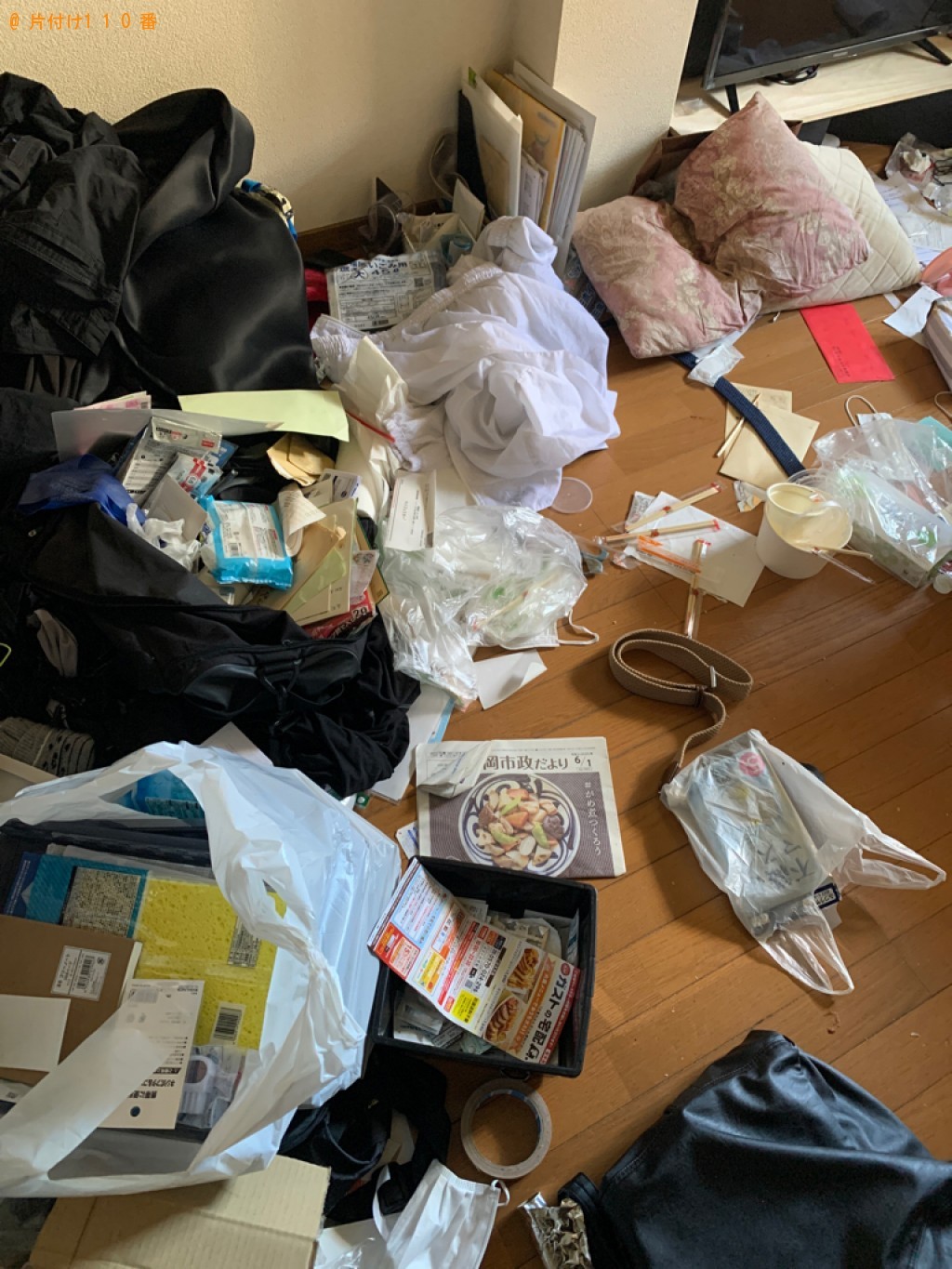 【中間市】部屋の片付け作業と一般ごみの回収ご依頼