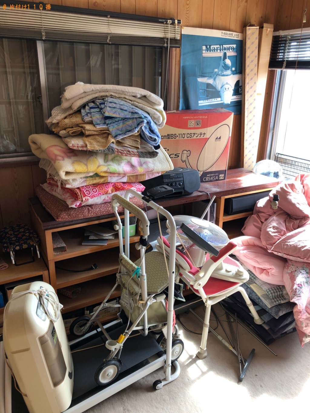 【行橋市】シルバーカー、健康器具、布団、椅子等の回収・処分ご依頼