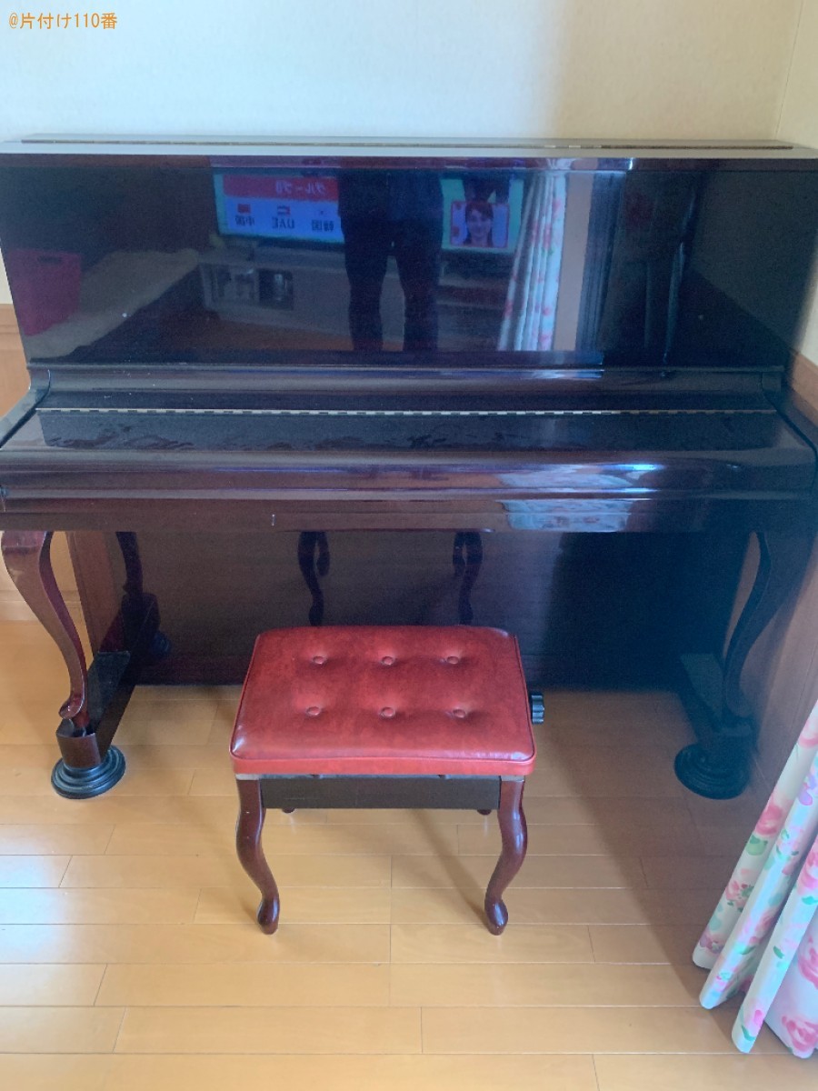 【福岡市南区】アップライトピアノ、椅子の回収・処分ご依頼