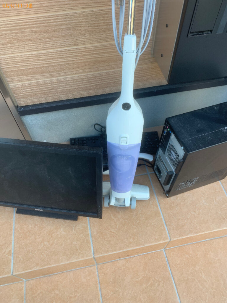 【福岡市博多区】デスクトップパソコン、PCモニタ、掃除機の回収