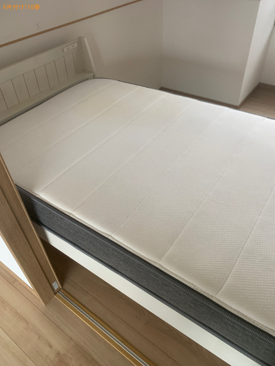 【福岡市中央区】マットレス付きシングルベッドの回収