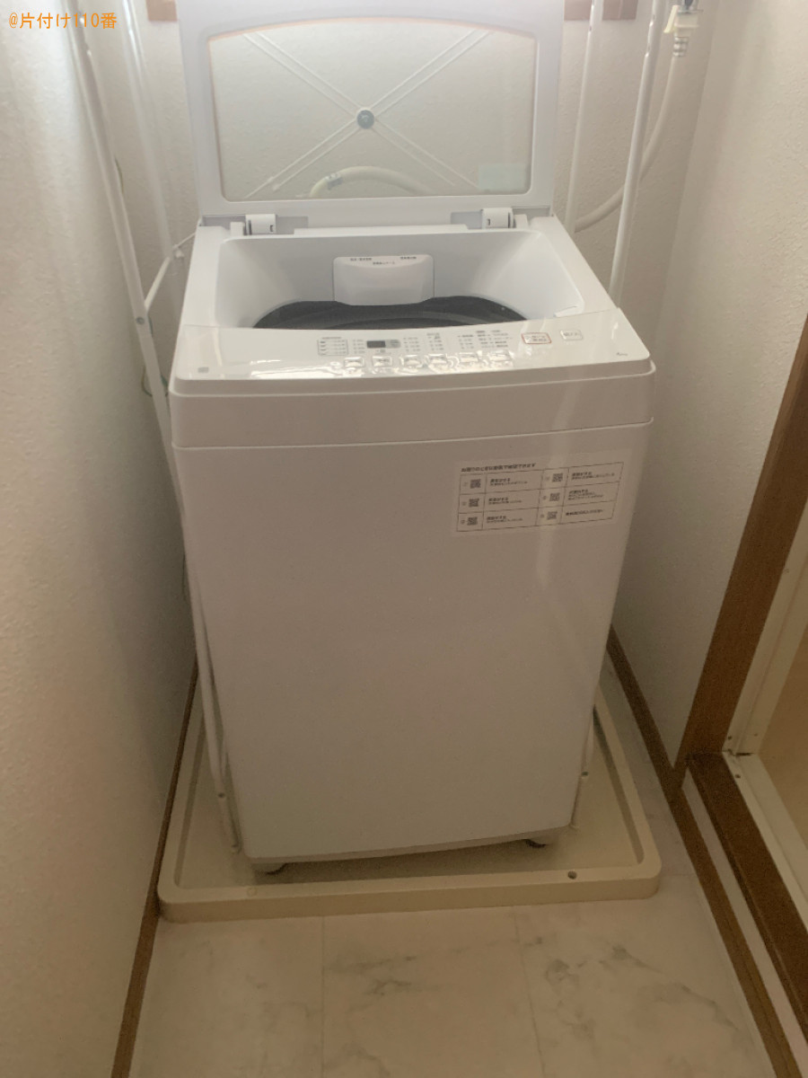 【福岡市東区】マットレス付きシングルベッド、冷蔵庫、洗濯機の回収